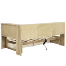 Daybed With 2 Storage Drawers, Storage Cabinets, USB Ports by HouseOfZazla