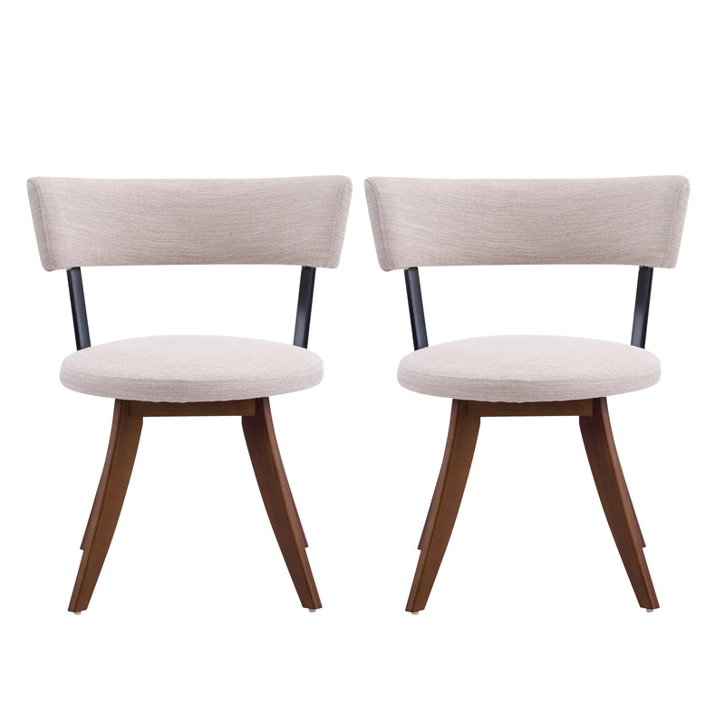 Modern Upholstered Dining Chairs with Curved Back, photo 3 of 10