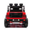 24V Ride On Large PickUp Truck car for Kids,ride On 4WD Toys with Remote Control,Parents Can Assist in Driving,Bluetooth music version,Pickup truck design with spacious storage in the rear.