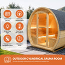 9000W 240V Finnish Carbonized Spruce 4-6 Person Outdoor Sauna Room