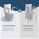 Upgraded Design Armrest, With Glossy Gw 007 1 Piece Toilet With Tornado Flush, Soft Close Seat, Dual Flush Map 1000G, Comfort Chair Seat - Gloss White by HouseOfZazla