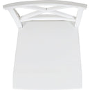 Acacia Wood Dining Chairs, White