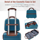 Hardshell Luggage Sets 4 Pieces 20" / 24" / 28" Luggages And Cosmetic Case Spinner Suitcase With Tsa Lock Lightweight by HouseOfZazla