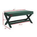 Comfort Double Bench Upholstered With X Crossed Legs