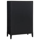 Mason - 5 Drawer Chest With Fluted Design - Black