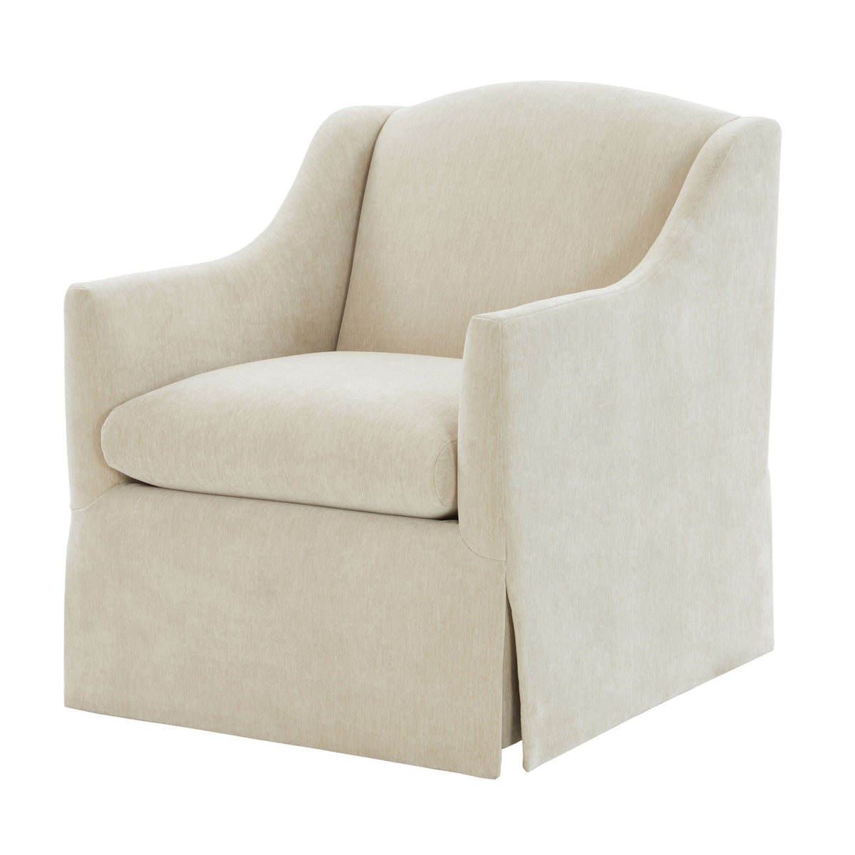 Luisa - Skirted Swivel Accent Chair, photo 30 of 40