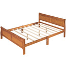 Platform Bed Frame Mattress Foundation Sleigh Bed With Headboard / Footboard / Wood Slat Suppor by HouseOfZazla