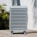 28 Inch ABS Hard Shell Large Travel Checked Luggage - Silver