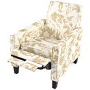 Push Back Upholstered Recliner Armchair by HouseOfZazla