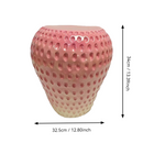 Strawberry Fruit Stool, 13.4" Oversized Resin Stool and Side Table by HouseOfZazla