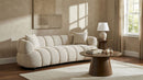 Whitney Contemporary Channel Tufted Boucle Upholstered Sofa