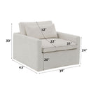 Naveen - Swivel Chair With 1 Toss Pillow by HouseOfZazla