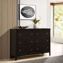 Wedgewood - 6 Drawers Dresser - Cappuccino by HouseOfZazla