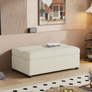 Twin Size Folding Ottoman Sleeper Bed With Mattress Convertible Guest Bed by Unique Piece Furniture