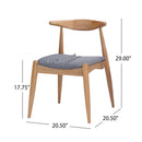 Elegant Dining Chairs With Ergonomic Backrest & Comfort Cushions (Set of 2)