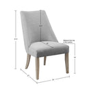 Winfield - Upholstered Dining Chair (Set of 2) - Light Gray by Unique Piece Furniture