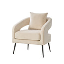 Open Back Accent Chair, Round Sofa Lounge Armchair by HouseOfZazla