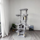68-Inch Multi-Level Cat Tree with Hammocks & Scratching Posts