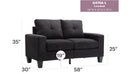 Newbury - Track Arm Loveseat For Cozy Spaces by HouseOfZazla