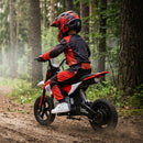 24V Electric Motocross Ride-On Motorcycle for Kids Ages 5-12