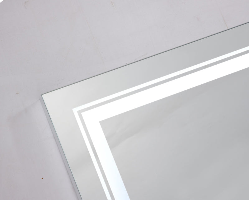 32x24 LED Lighted Bathroom Wall Mounted Mirror with High Lumen+Anti-Fog Separately Control+Dimmer Function