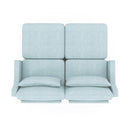 Stylish Sofa With Ottoman And Lumbar Pillows, Ergonomic Design