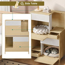 Furniture Style Multi Use Natural Cat Litter Box House With Flip Down Door - Natural by HouseOfZazla