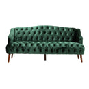Comfy 3 Seat Sofa With Wooden Legs, For Living Room And Study