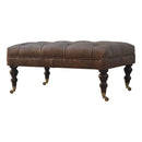 Buffalo - Ottoman With Castor Legs by HouseOfZazla
