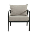 Leora Modern Minimalist Round Tube Sofa Chair with Cushions