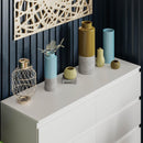 6 Drawer Double Dresser for Bedroom Living Room Hallway,white