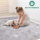Marfi - 6' X 9' Abstract Area Rug - Gray / Multi by HouseOfZazla