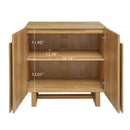 2 Door Cabinet, Suitable For Bedroom - Natural by HouseOfZazla
