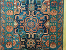 3'10" X 10' Antique Caucasian Seychor Rug Hand Made Wool Carpet Organic Dye Nice