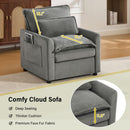Modern Single Seat Accent Chair With Side Storage Pockets by HouseOfZazla