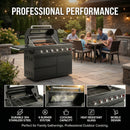 46-Inch 75300 BTU 6-Burners Deluxe Stainless Steel Gas Outdoor Kitchen Barbecue Grill by HouseOfZazla