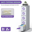 Steel Drawer Vertical File Cabinet With Lock For A4 Legal / Letter Size
