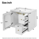 Wall-Mounted Bathroom Vanity Set With Sink, 2 Drawers And Soft-Close Door by Unique Piece Furniture