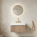 MURI 30" Bathroom Vanity & Sink, Floating Plywood Storage Cabinet with Drawer & Door, Carrara by HouseOfZazla