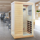 Hemlock Mini 1 Person Far Infrared Door Indoor Sauna Room by HouseOfZazla