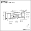 Warm Shaker - TV Media Stand - Hickory Brown