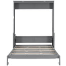 Murphy Bed With Desk, LED Lights & USB Charging Station by HouseOfZazla