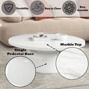 Zaid - Engineering Marble High Gloss Table by Unique Piece Furniture
