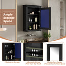 Wall Mounted Bathroom Storage Medicine Cabinet For Over Toilet With Mirror by HouseOfZazla