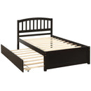 Platform Bed Wood Bed Frame With Trundle by HouseOfZazla