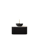 DINA 30" Bathroom Vanity & Sink with Floating Curved Edges by HouseOfZazla