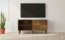Amidon - TV Stand, With 2 Storage Shelves And 1 Cabinet by Unique Piece Furniture
