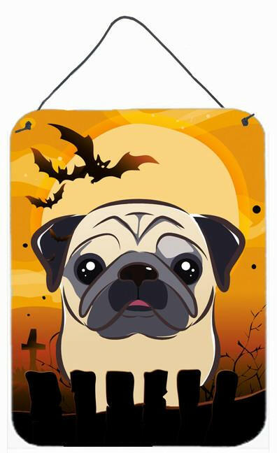 Halloween Fawn Pug Wall or Door Hanging Prints BB1820DS1216