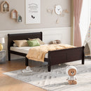 Platform Bed Frame Mattress Foundation Sleigh Bed With Headboard / Footboard / Wood Slat Suppor by HouseOfZazla