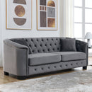 Modern Chesterfield Sofa With Tufted Backrest For Living Room by HouseOfZazla
